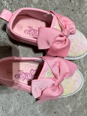 JoJo Siwa Pink Bow Slip-On Sequin Kids Sneakers